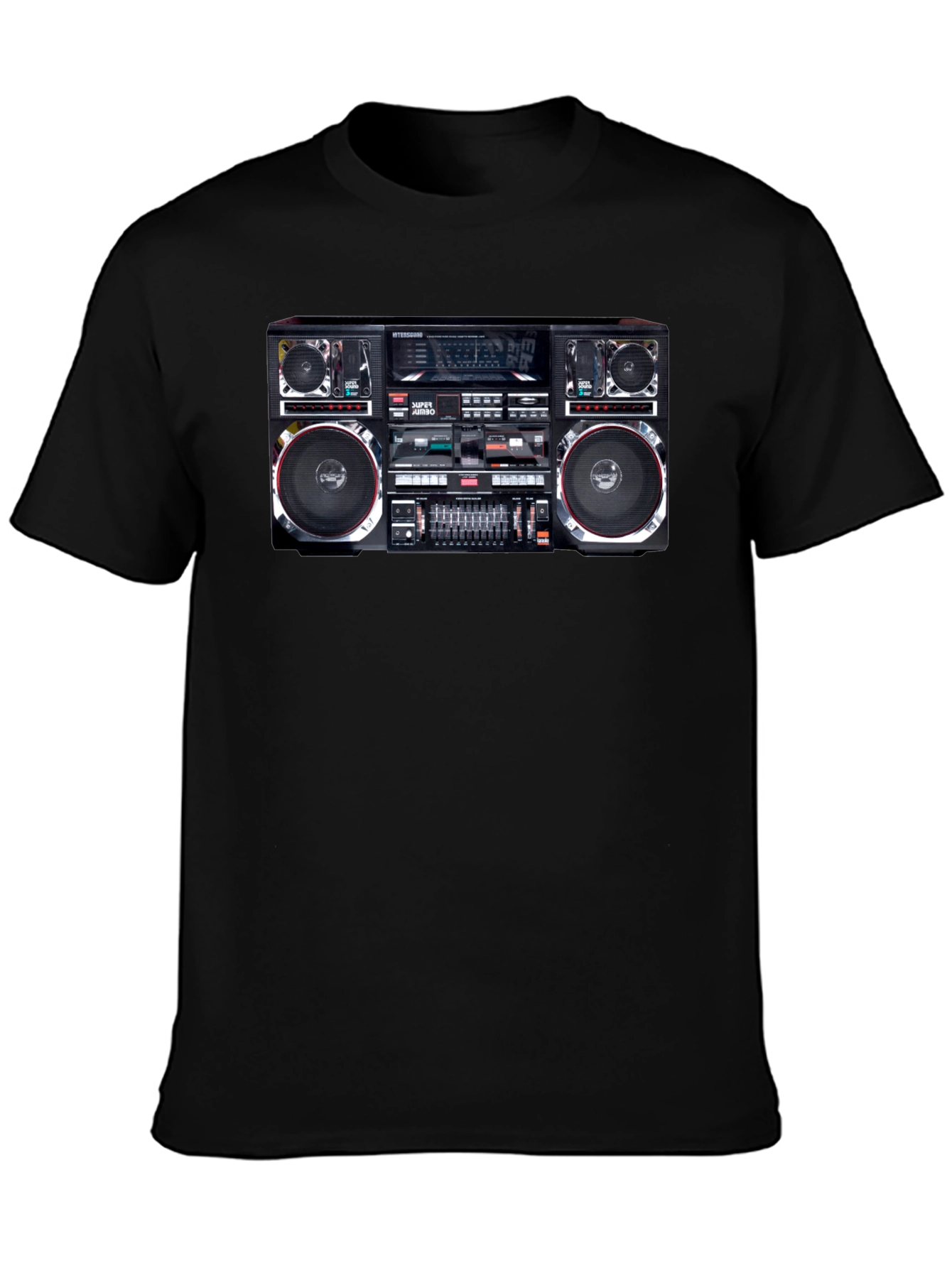 Retro Boombox Graphic T-Shirt - Classic 80s Style