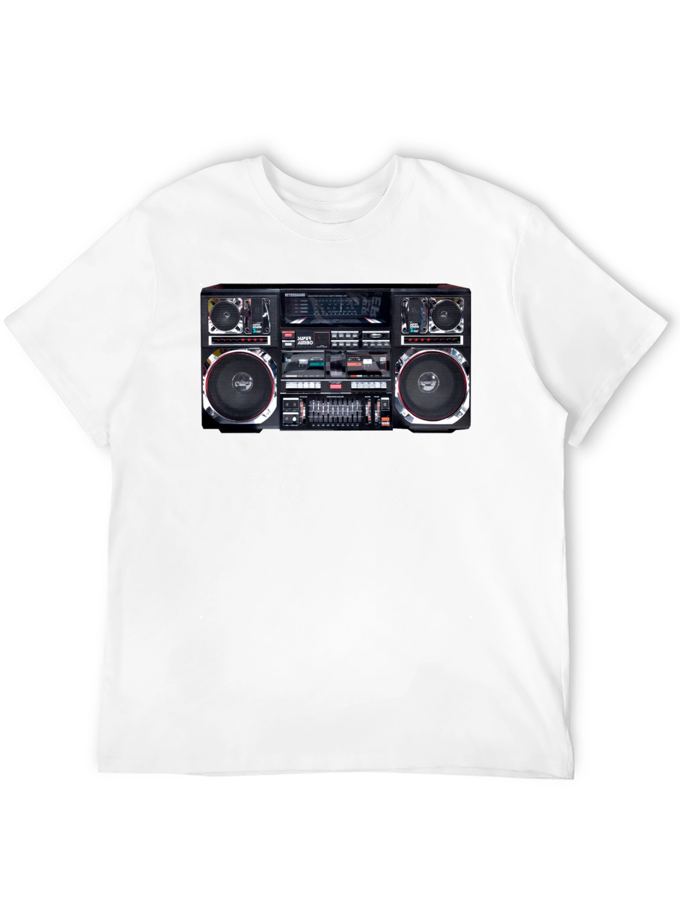 Retro Boombox Graphic T-Shirt - Classic 80s Style