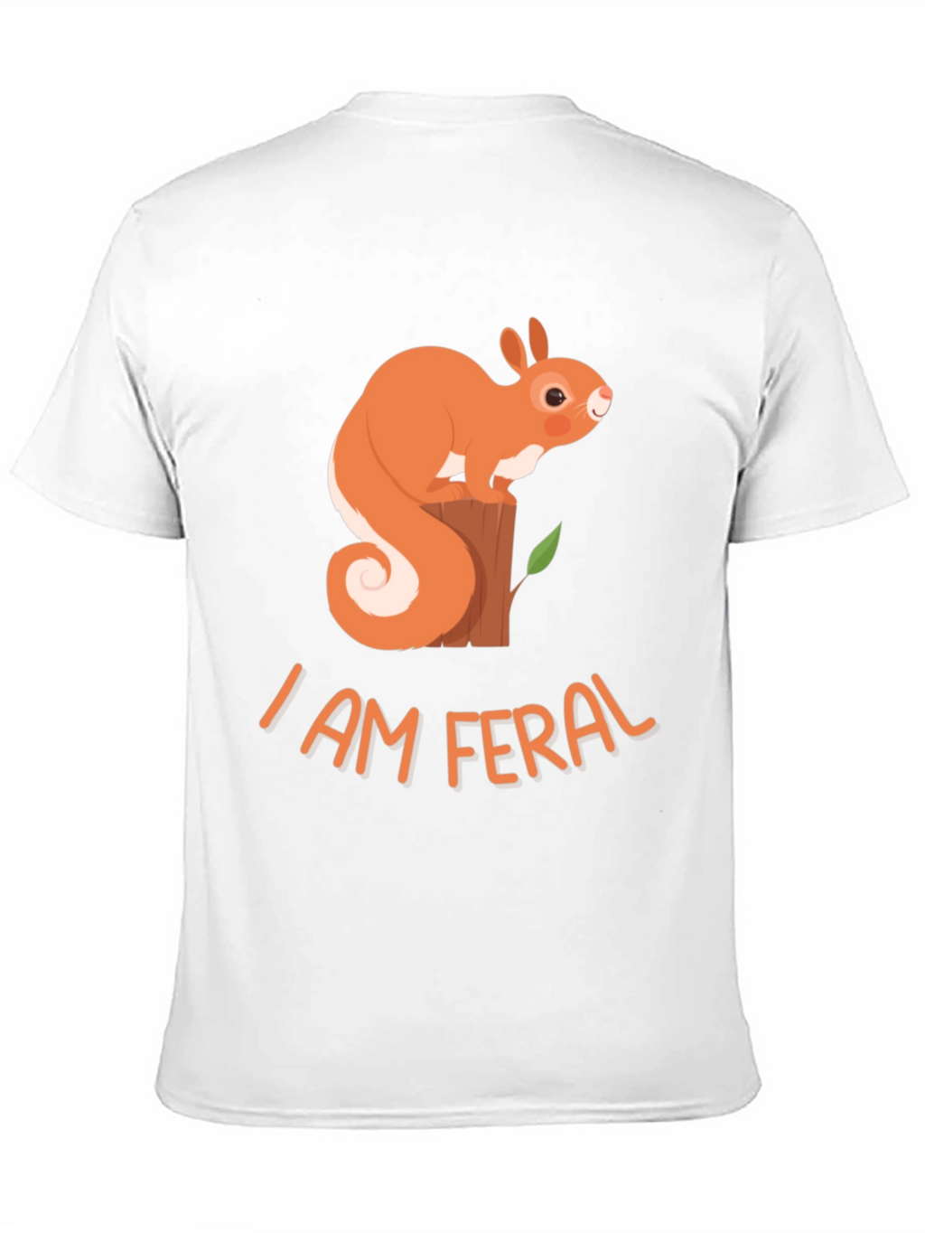 I Am Feral Squirrel Graphic Tee - Black