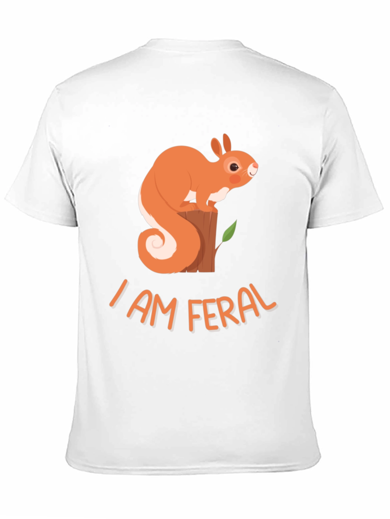I Am Feral Squirrel Graphic Tee - Black