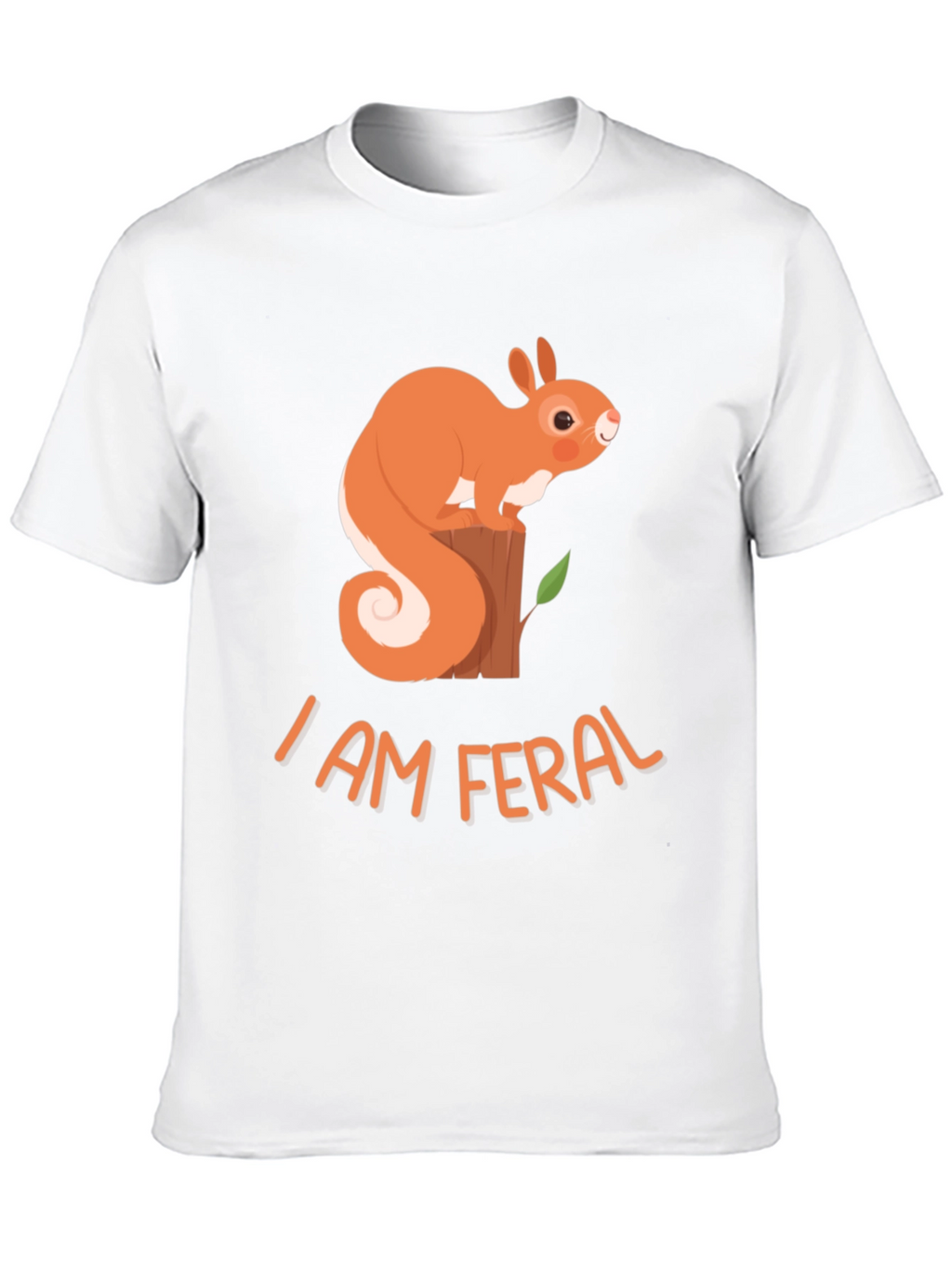 I Am Feral Squirrel Graphic Tee - Black