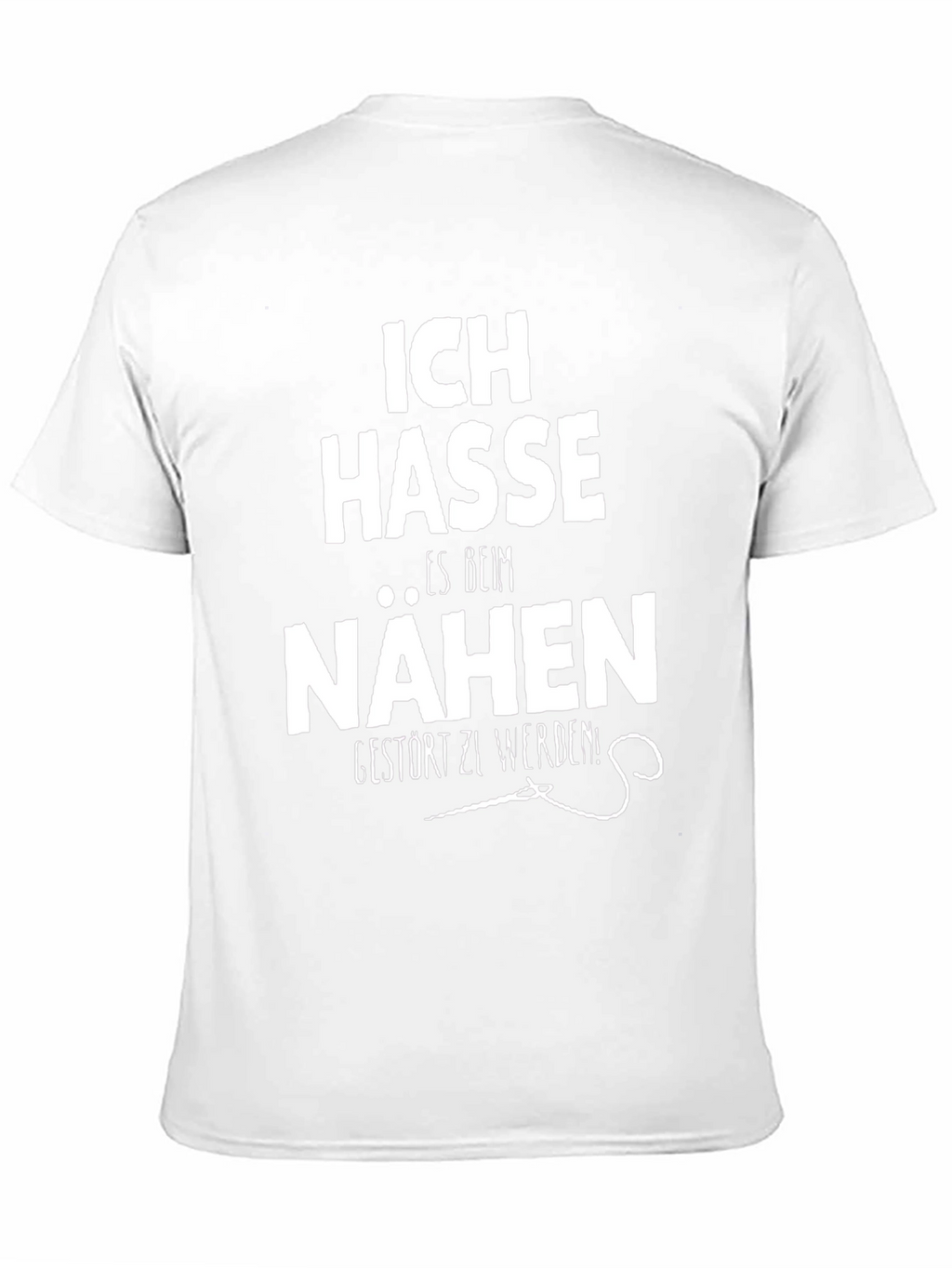 Ich Hasse Nähen T-Shirt - Black Cotton Tee