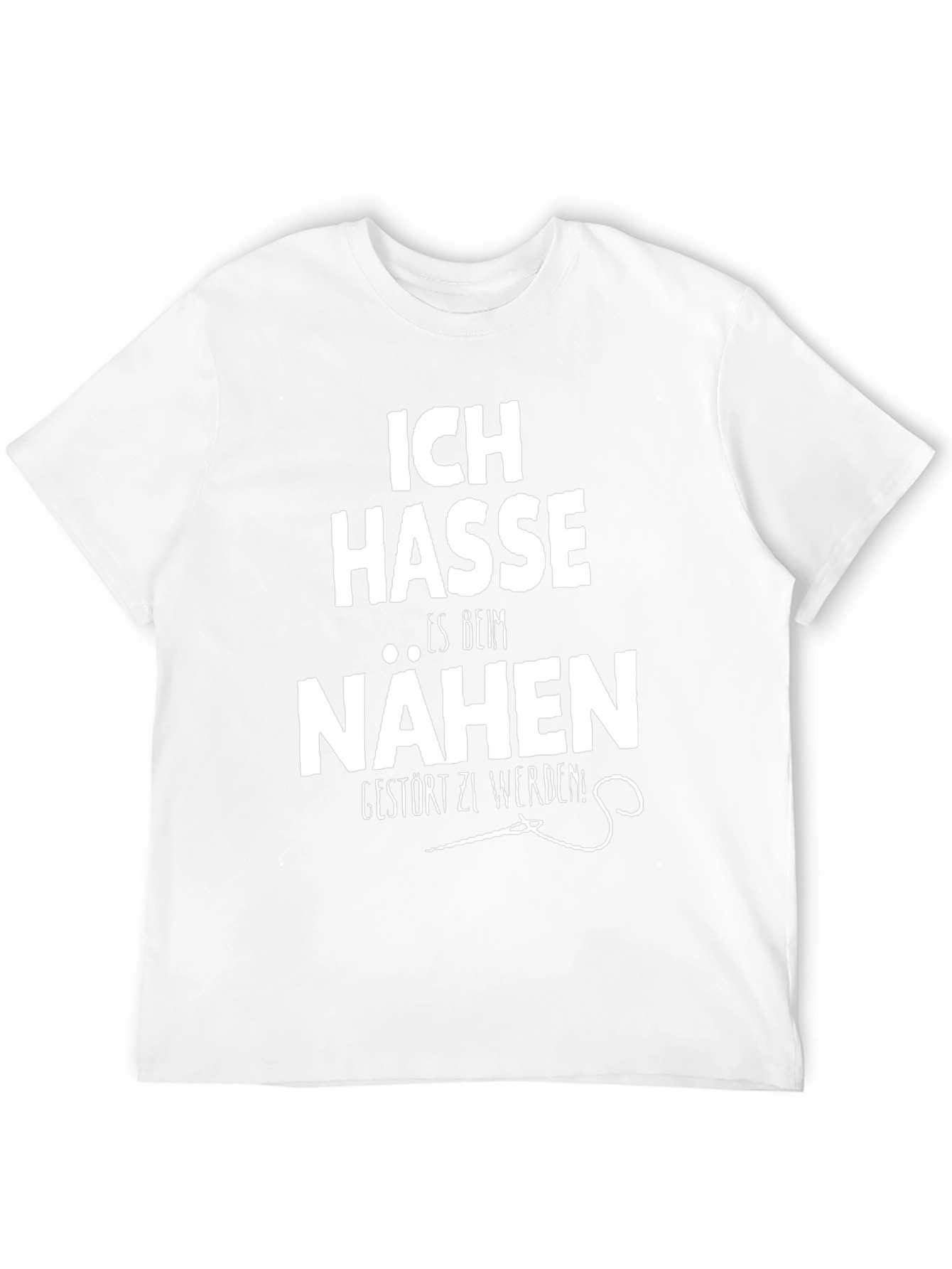 Ich Hasse Nähen T-Shirt - Black Cotton Tee