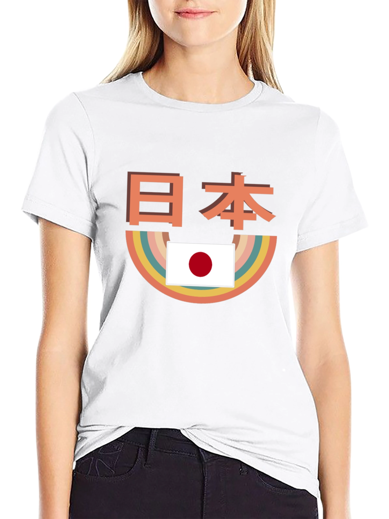 Japanese Flag T-Shirt - Kanji Art Graphic Tee