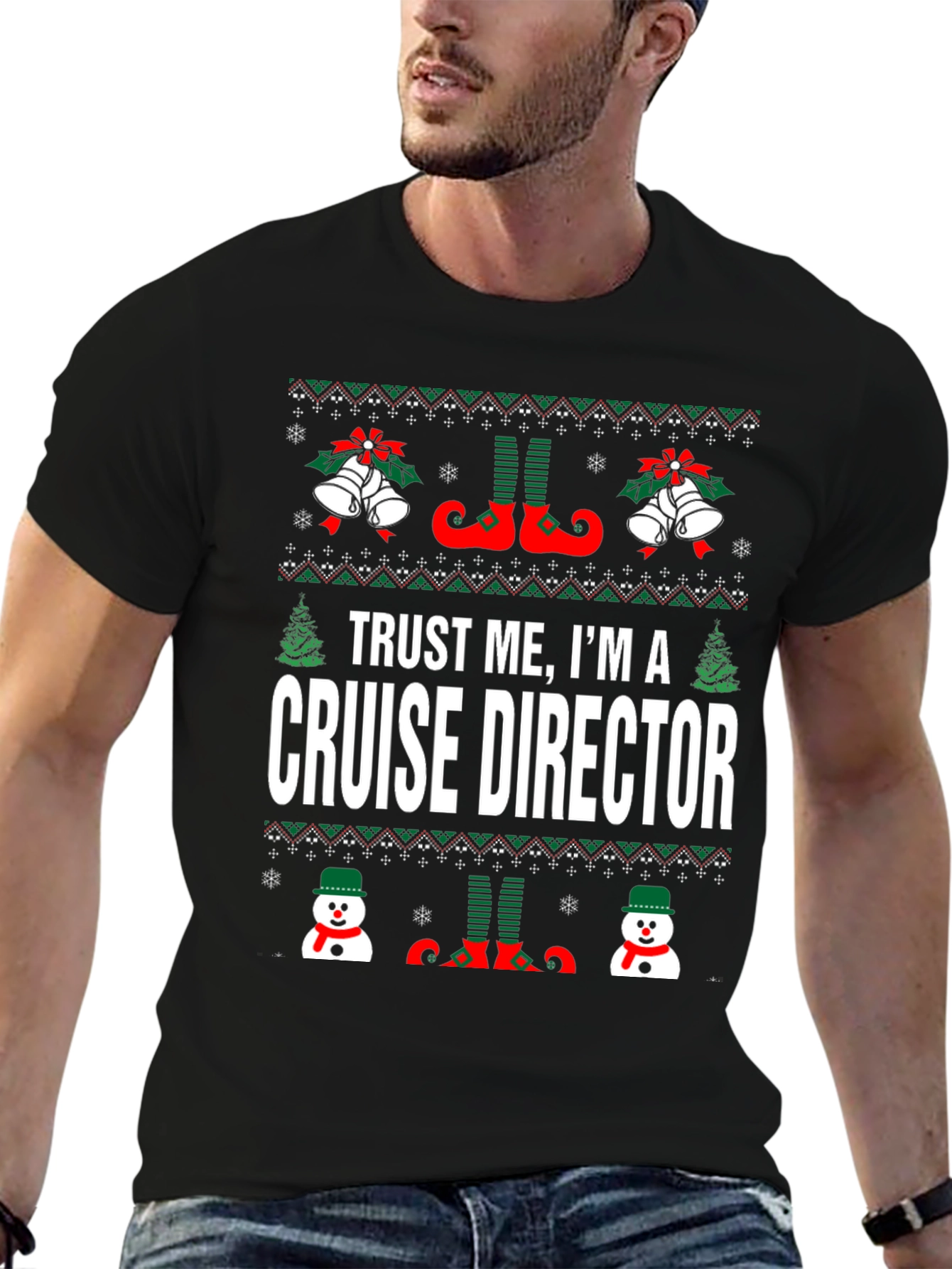Trust Me Im A Cruise Director Christmas T-Shirt