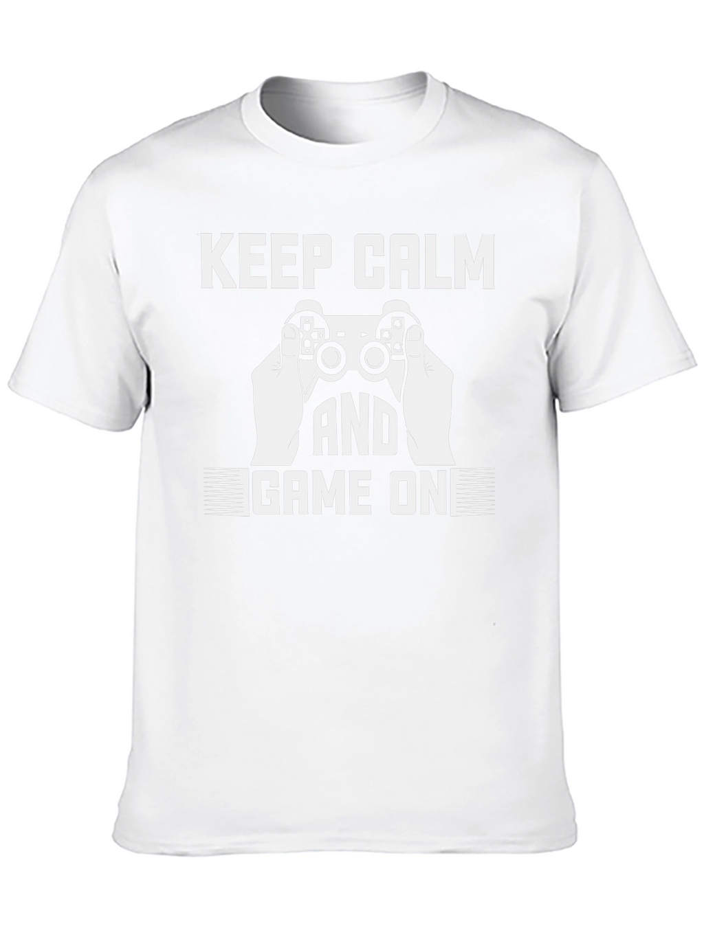 Keep Calm and Game On Black T-Shirt