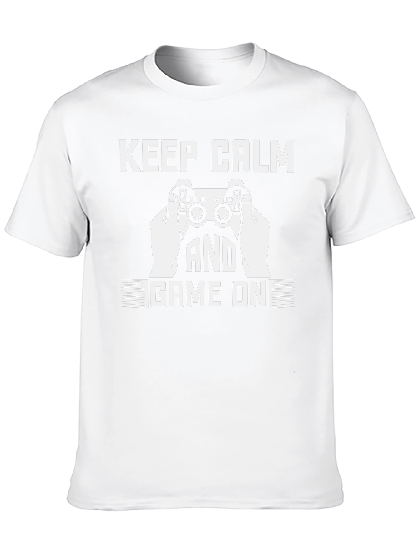 Keep Calm and Game On Black T-Shirt