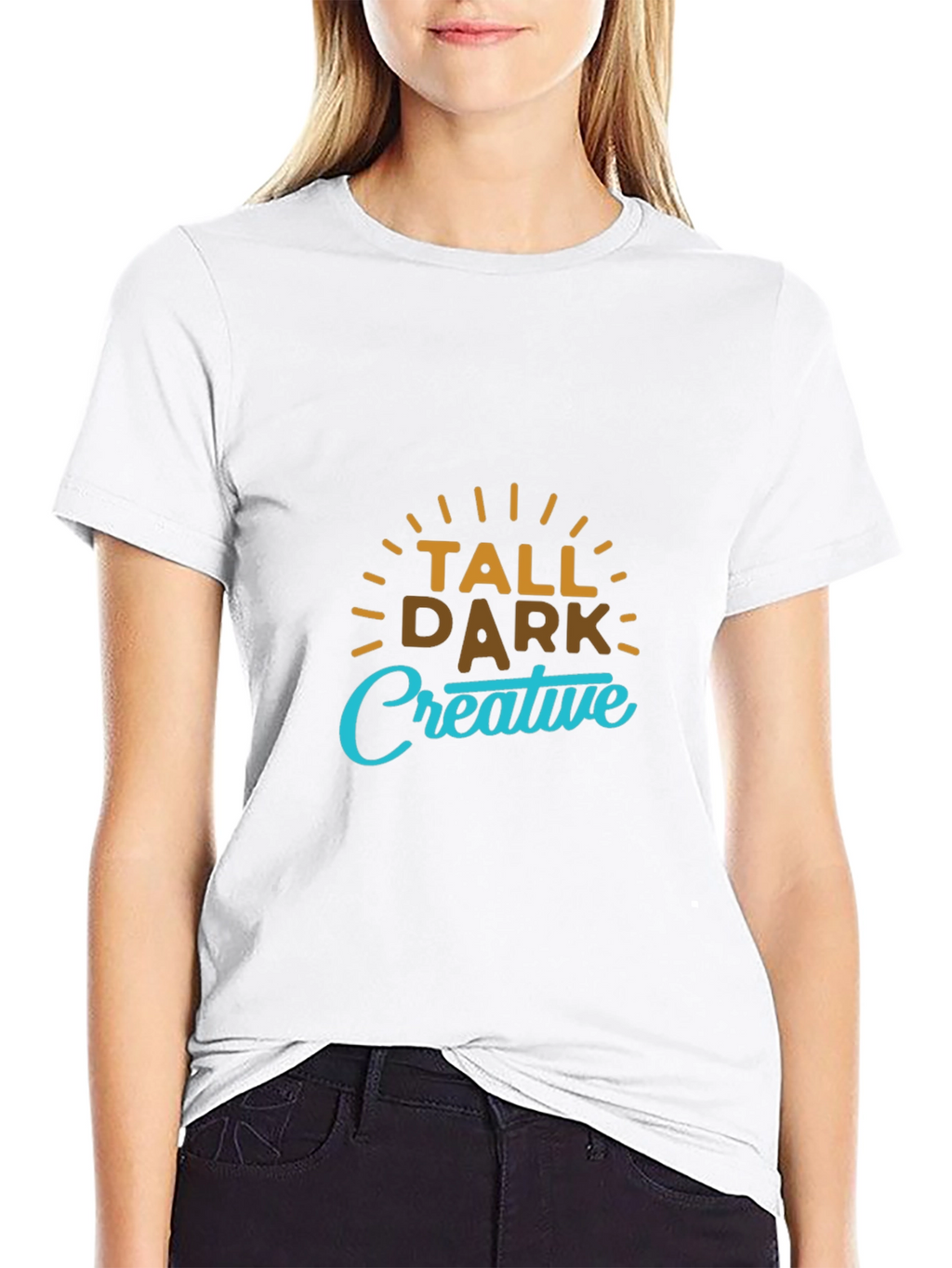 Tall Dark Creative Graphic T-Shirt