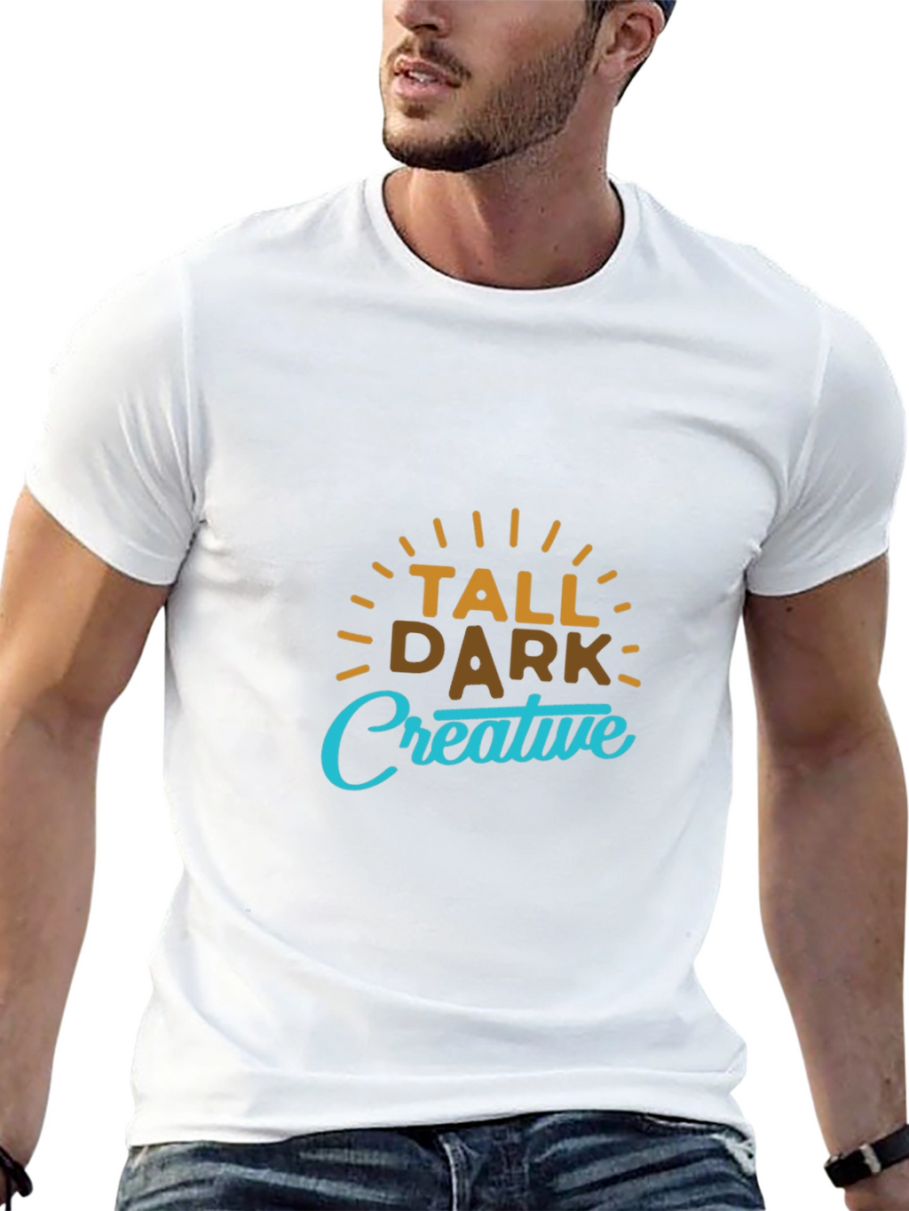 Tall Dark Creative Graphic T-Shirt