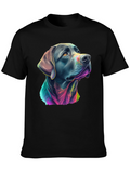 Black Labrador Dog Graphic T-Shirt