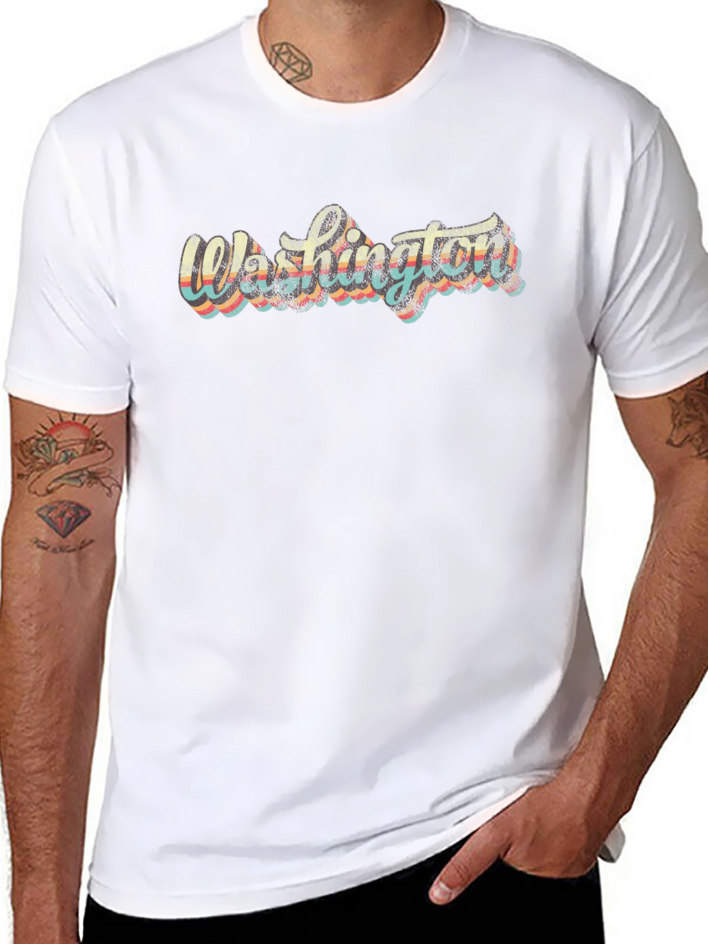 Washington Retro Graphic Tee - Cool State Pride Shirt