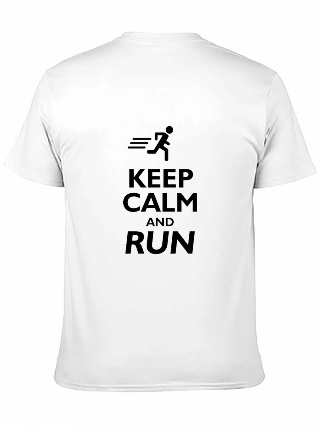 Keep Calm and Run Black T-Shirt