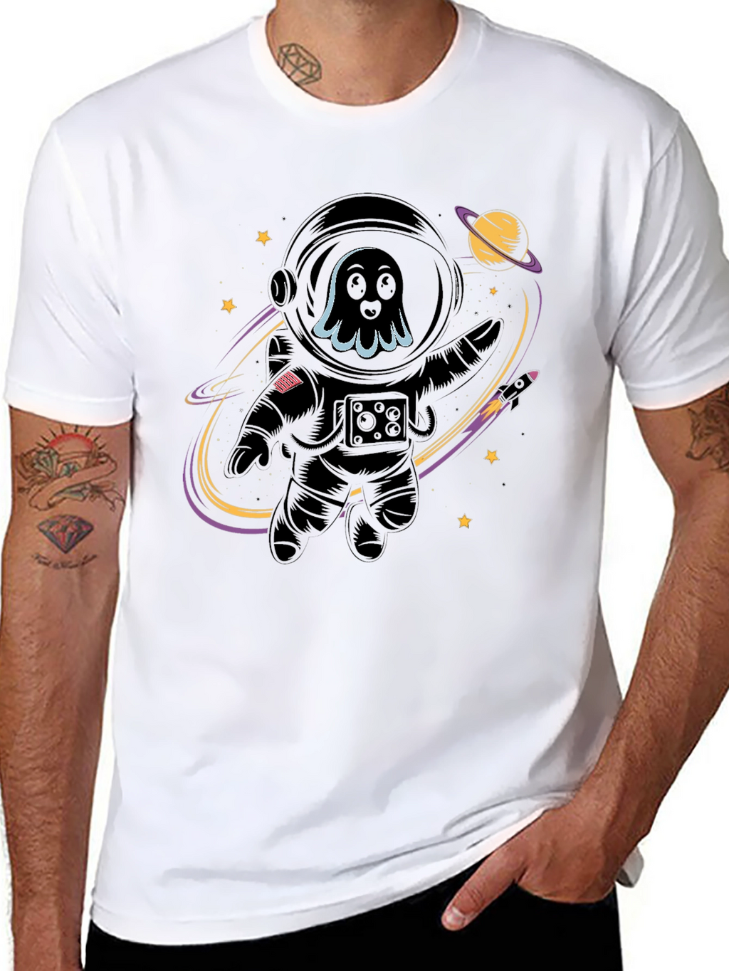 Astronaut Ghost Graphic Tee