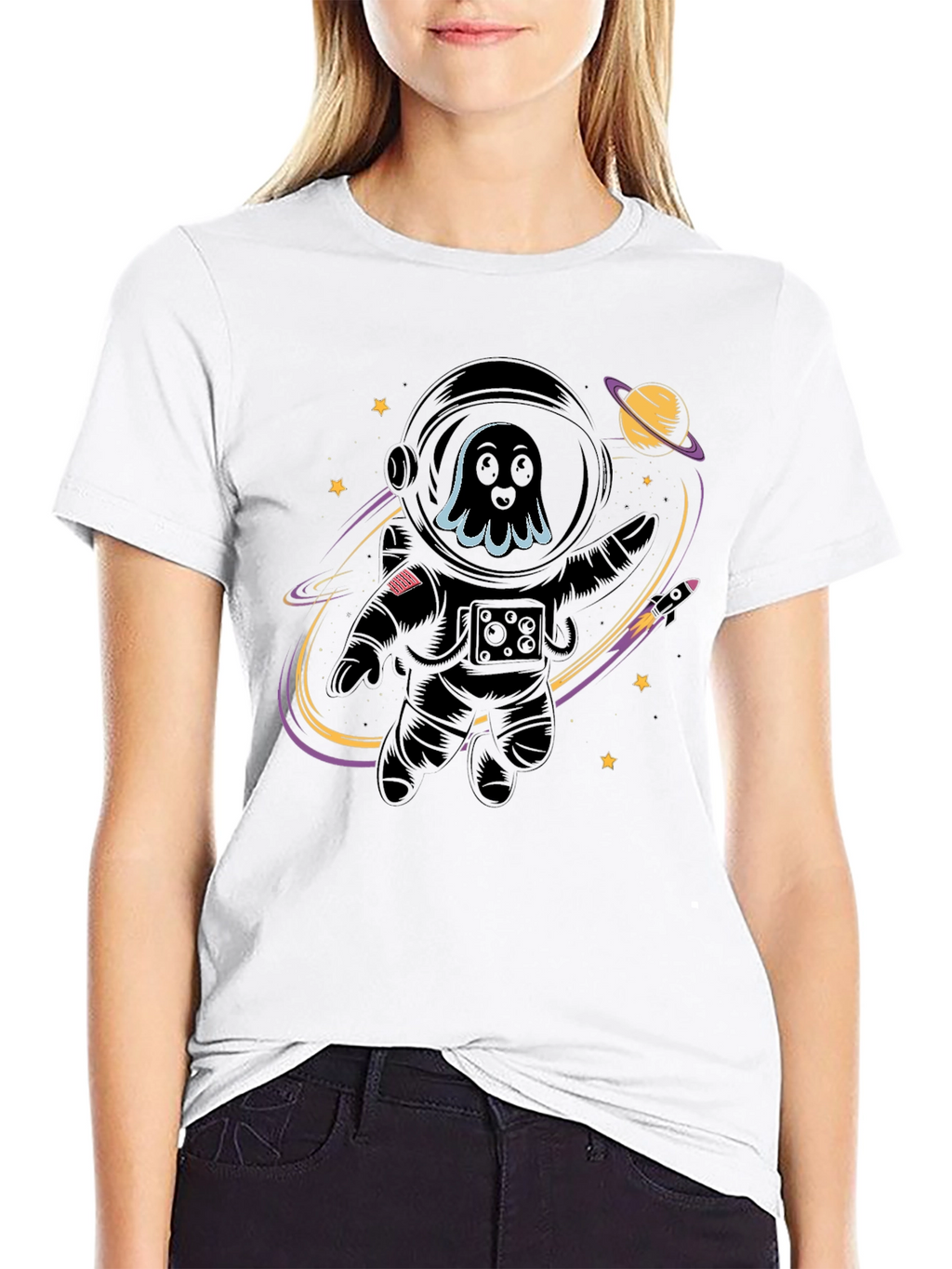 Astronaut Ghost Graphic Tee