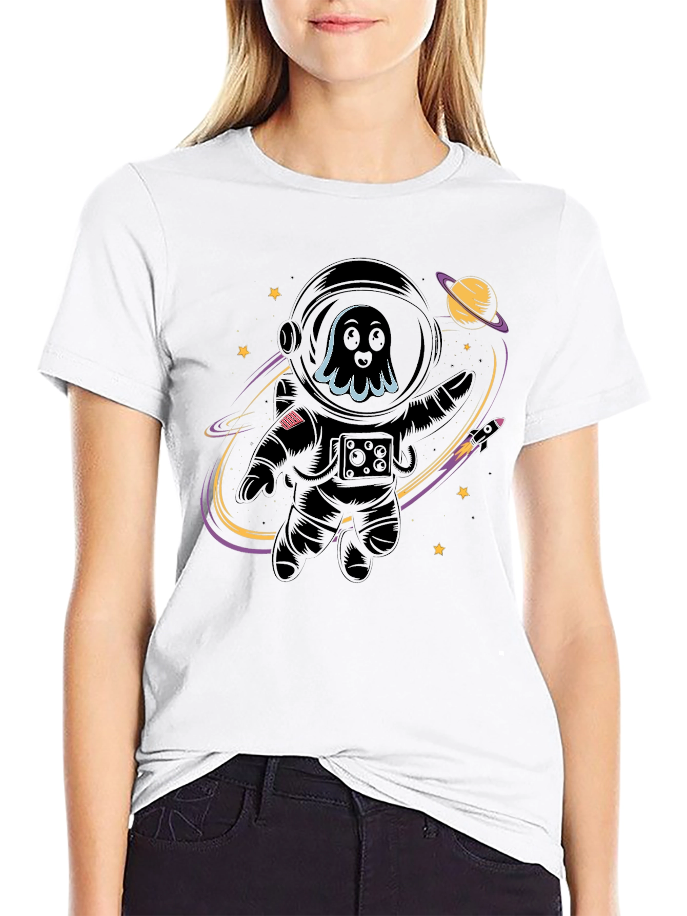 Astronaut Ghost Graphic Tee