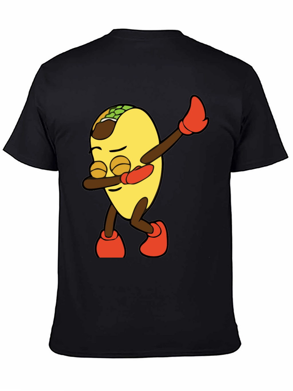 Dabbing Taco Graphic Tee - Mens Black T-Shirt