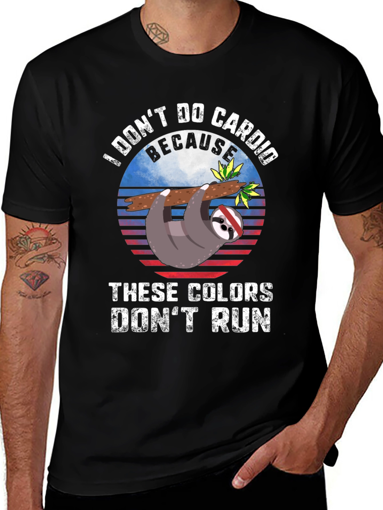 I Dont Do Cardio Sloth T-Shirt