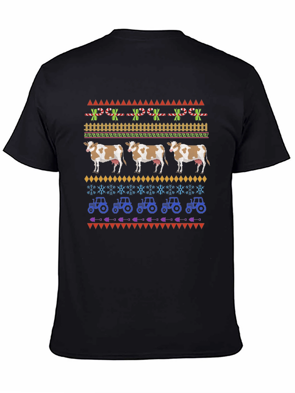 Novelty Cow & Tractor Graphic Tee