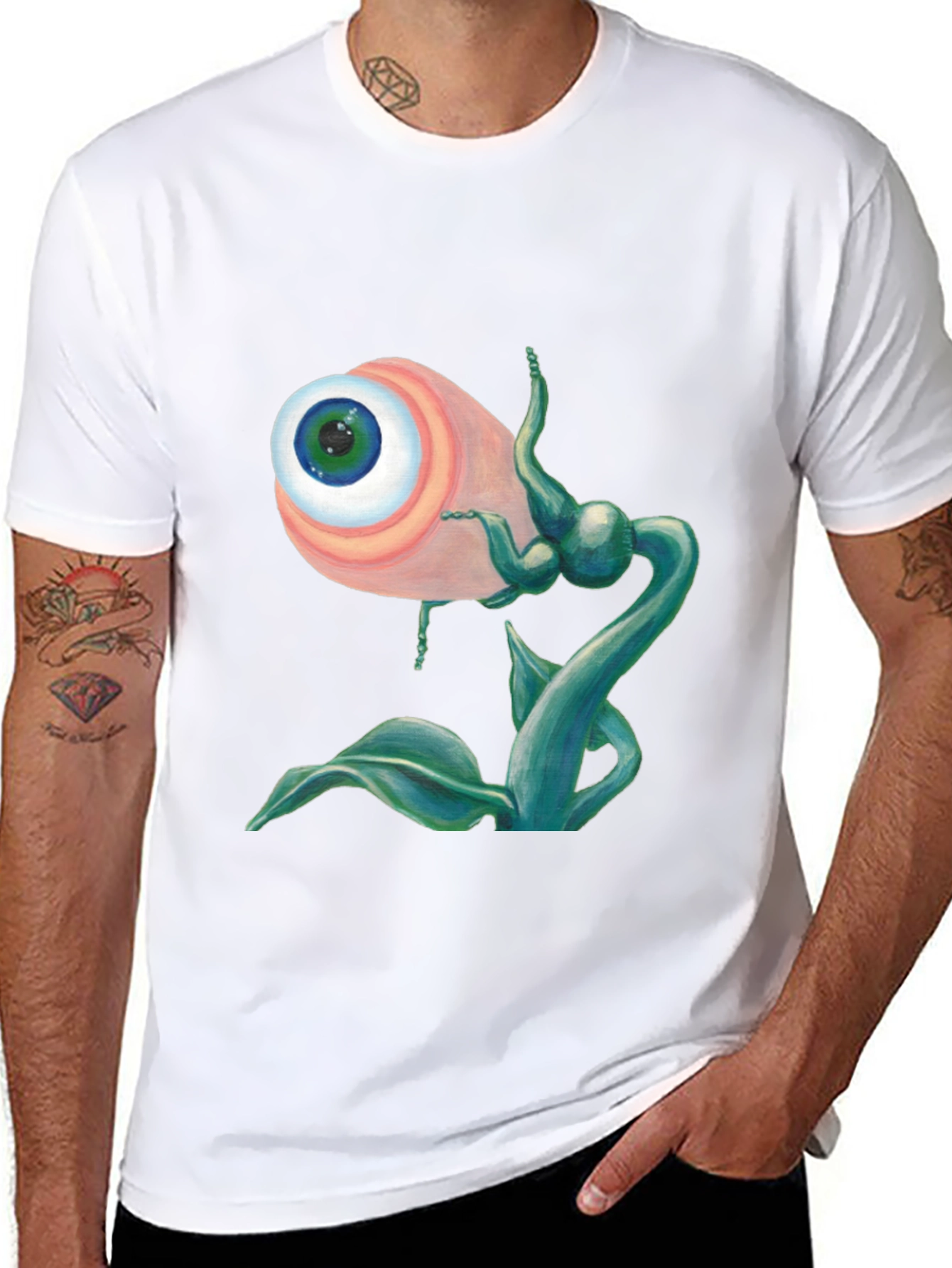Eye Plant Graphic T-Shirt - Unique Design!
