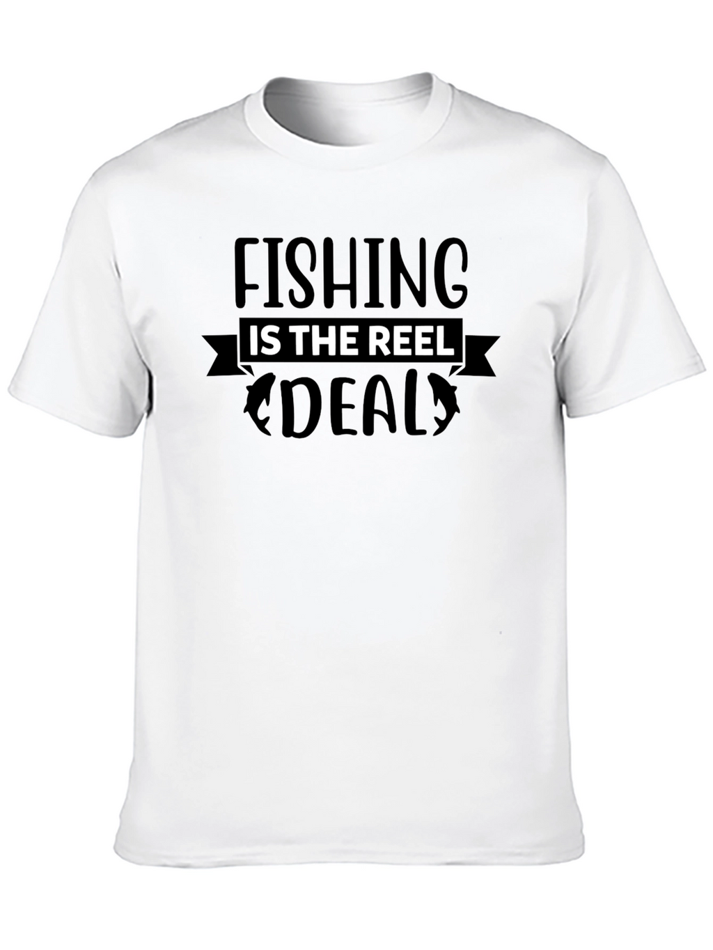 Fishing Is The Reel Deal Black T-Shirt