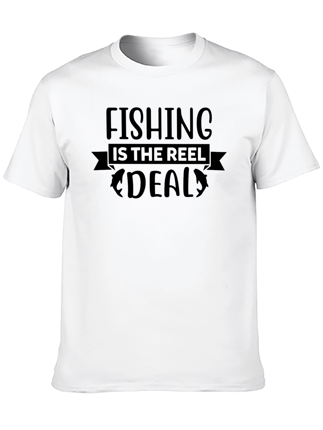 Fishing Is The Reel Deal Black T-Shirt