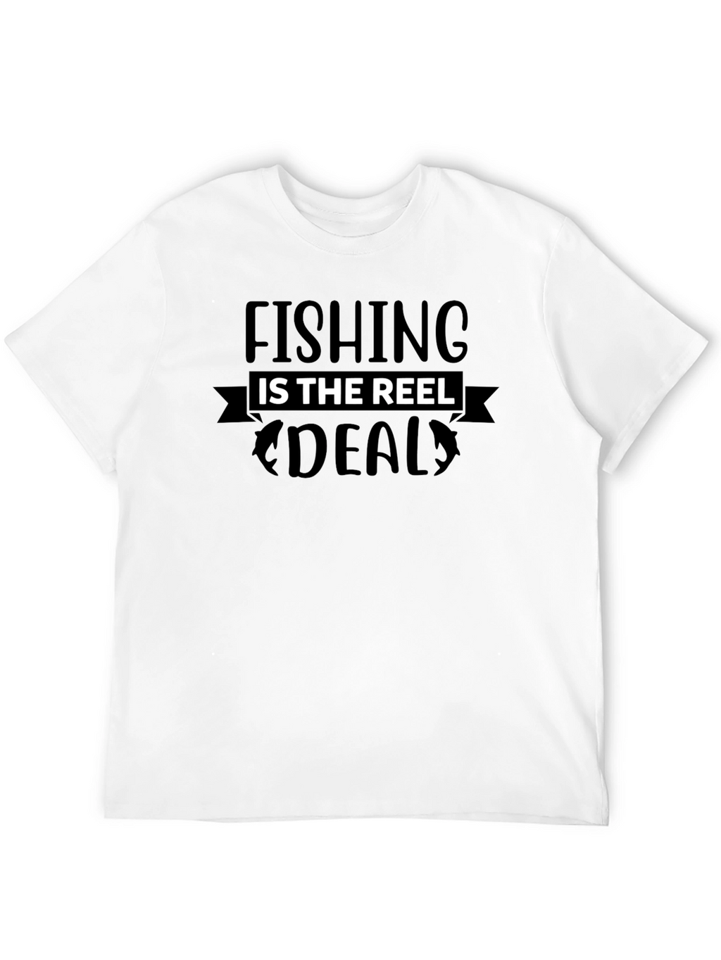 Fishing Is The Reel Deal Black T-Shirt
