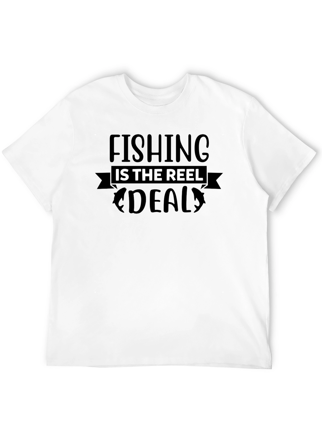 Fishing Is The Reel Deal Black T-Shirt