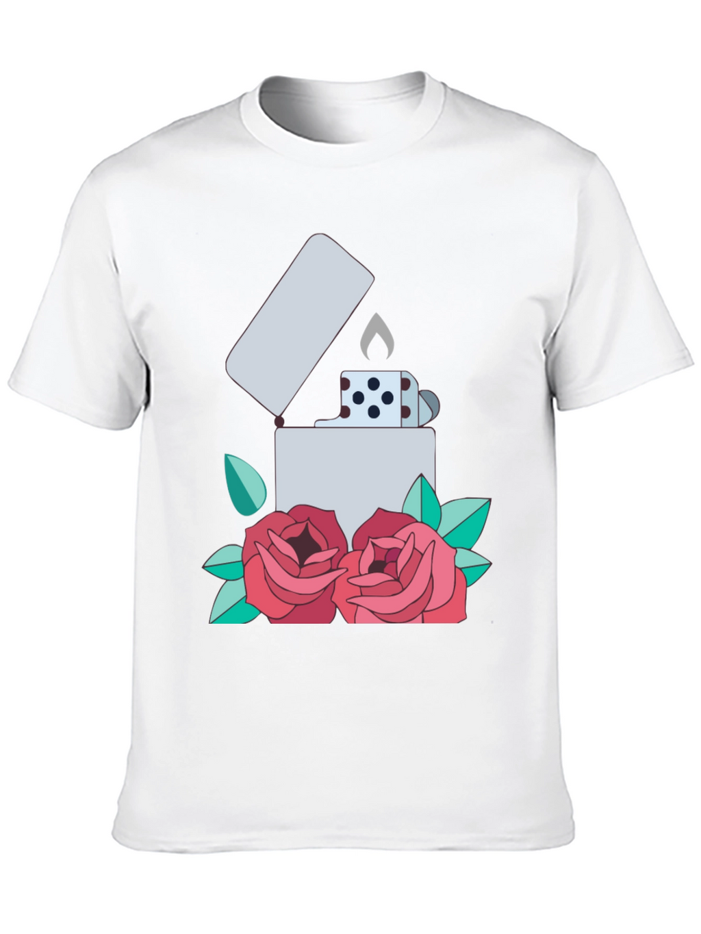 Lighter & Roses Graphic T-Shirt