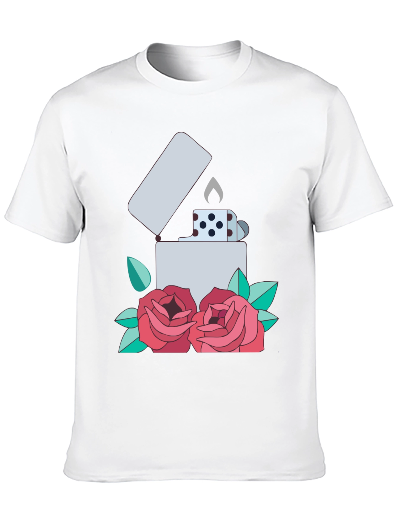 Lighter & Roses Graphic T-Shirt