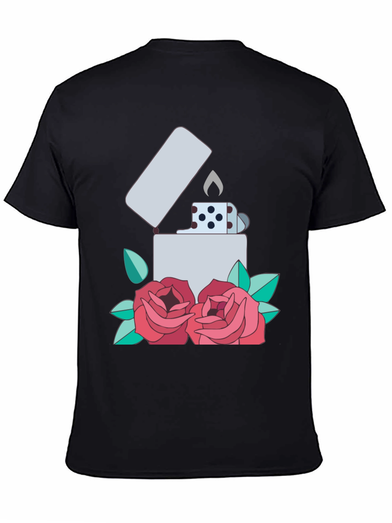 Lighter & Roses Graphic T-Shirt