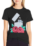 Lighter & Roses Graphic T-Shirt