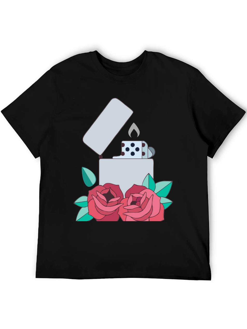 Lighter & Roses Graphic T-Shirt