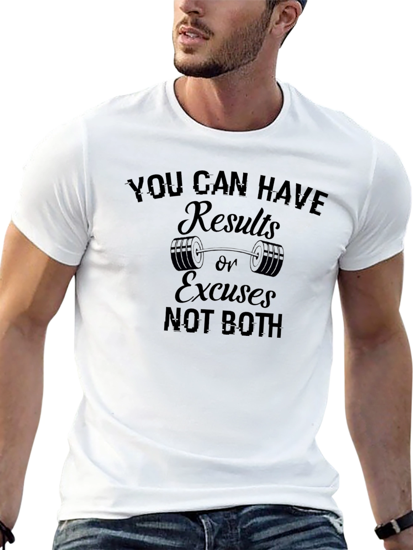 Results or Excuses Mens Black T-Shirt