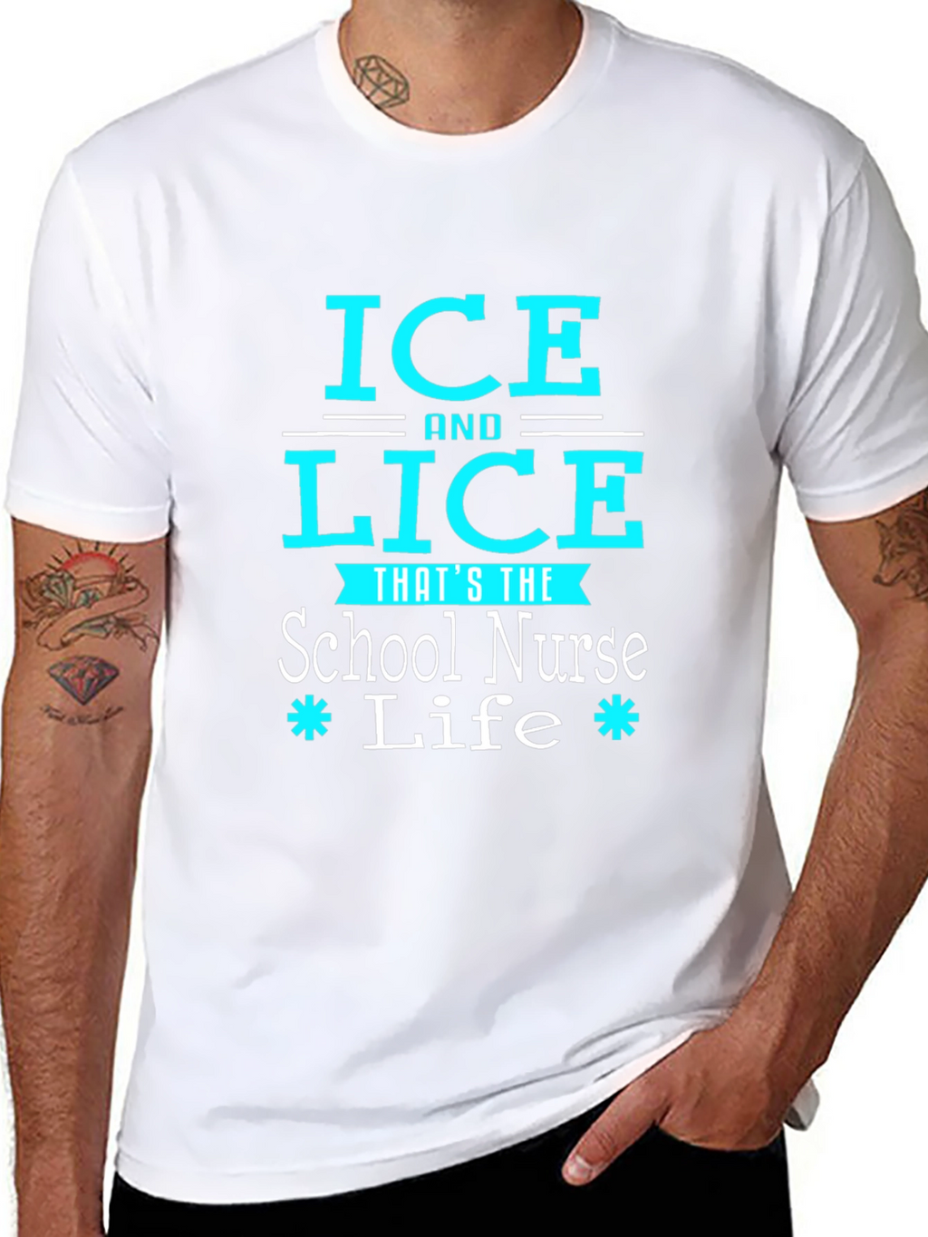 Ice and Lice School Nurse Life Graphic Tee