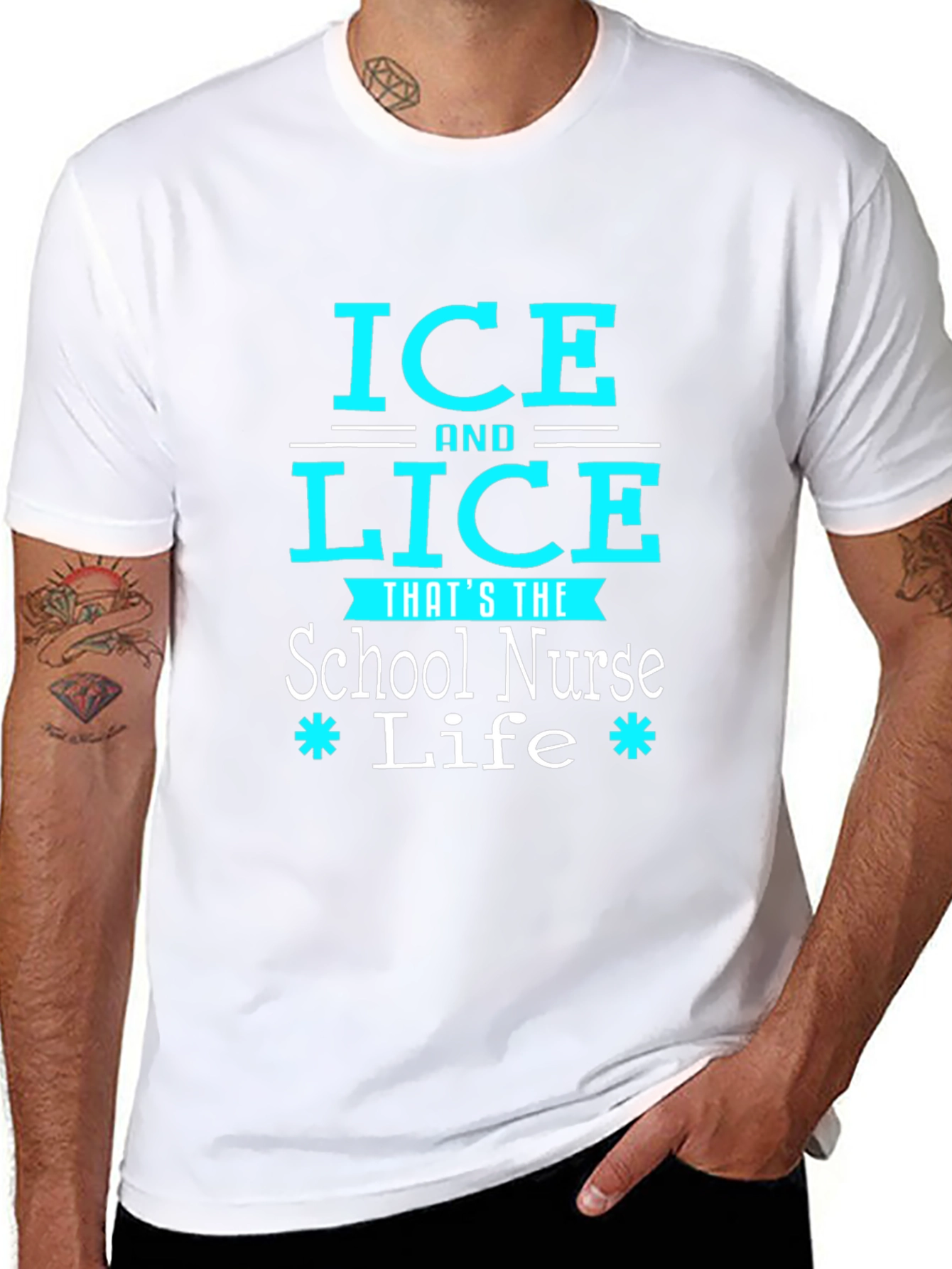 Ice and Lice School Nurse Life Graphic Tee
