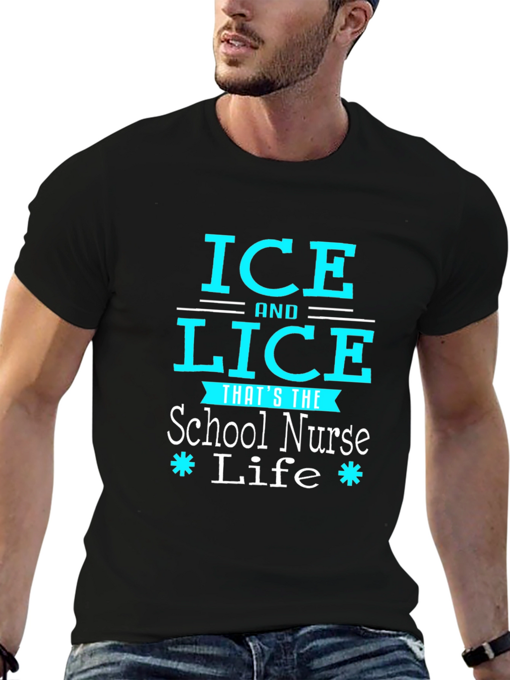 Ice and Lice School Nurse Life Graphic Tee