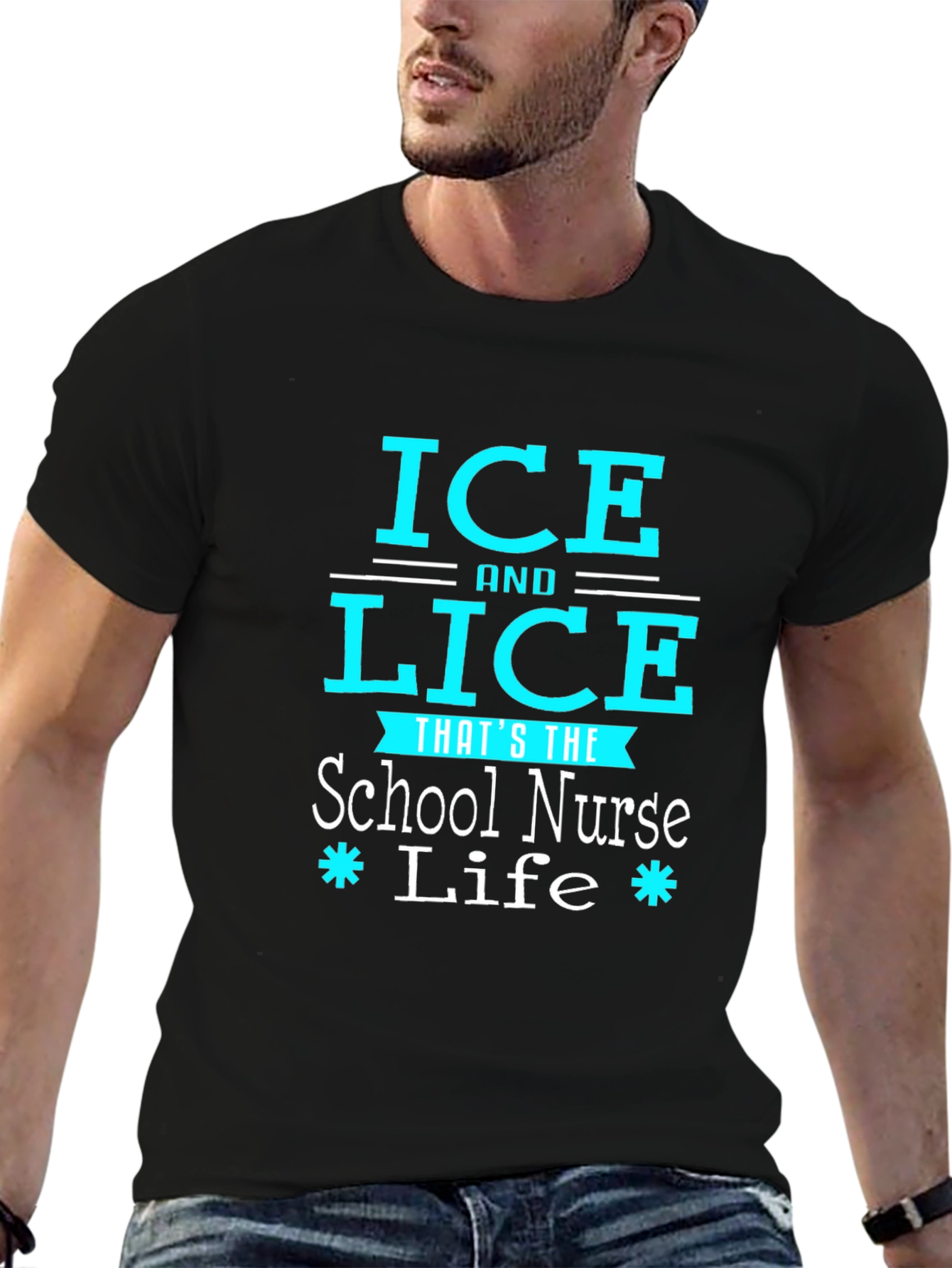 Ice and Lice School Nurse Life Graphic Tee