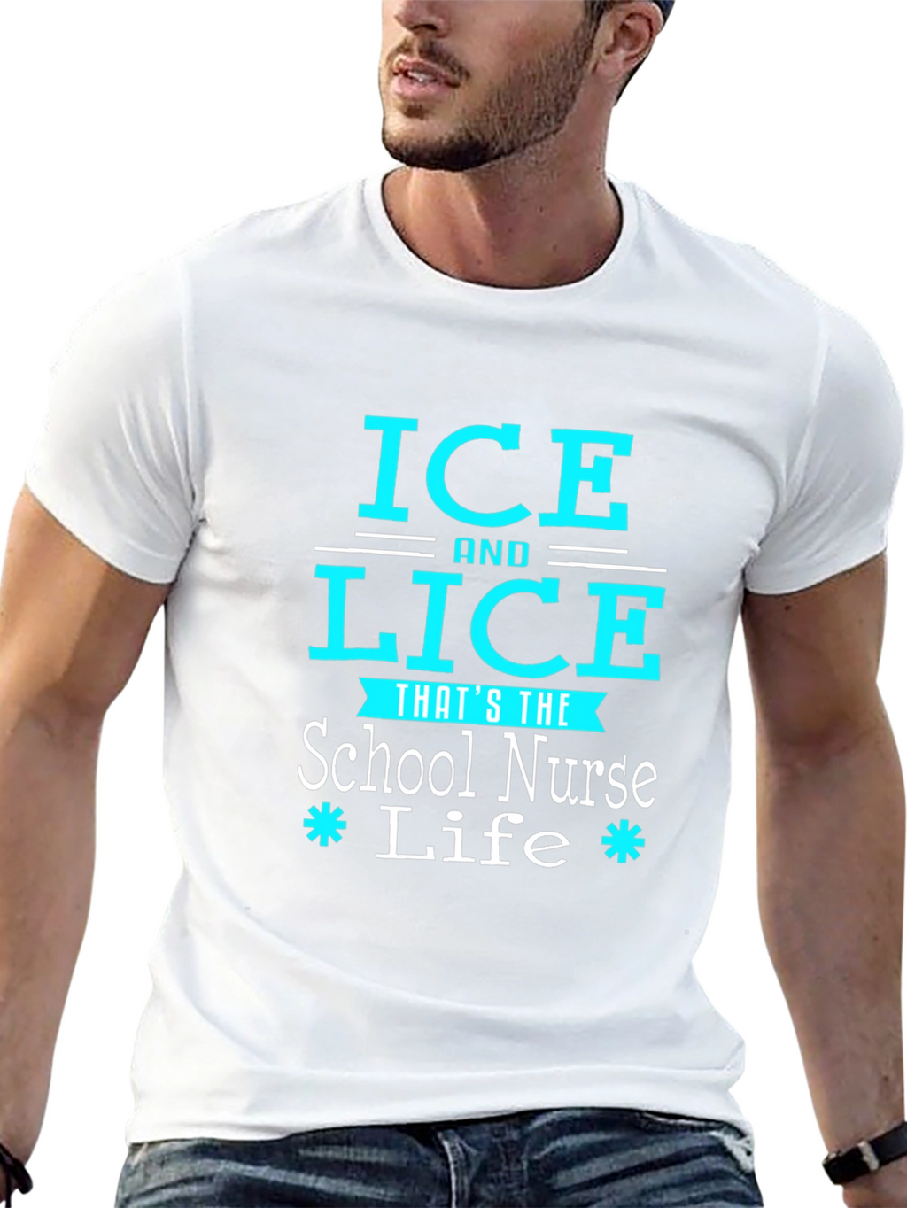 Ice and Lice School Nurse Life Graphic Tee