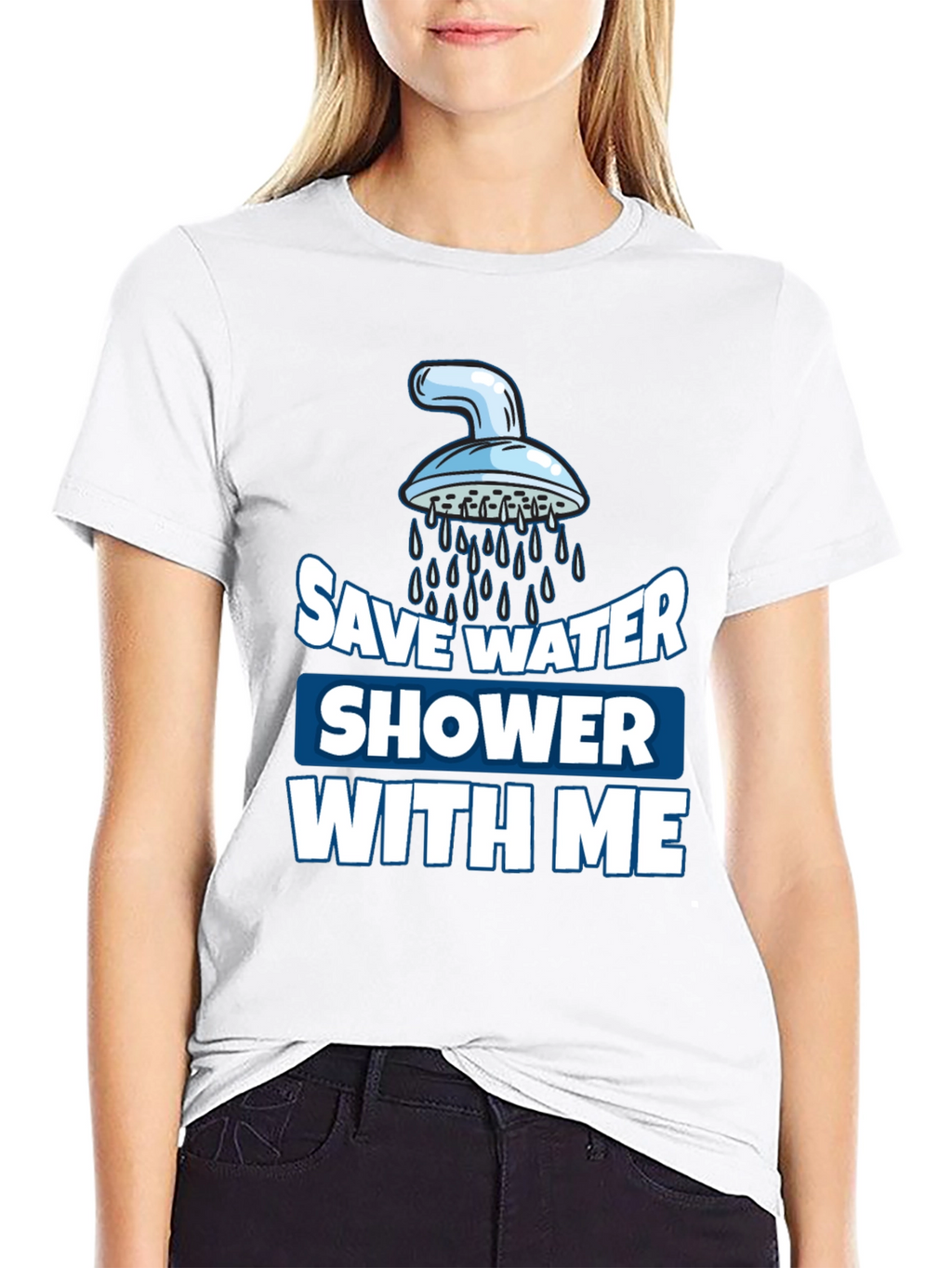 Save Water Shower With Me Graphic T-Shirt