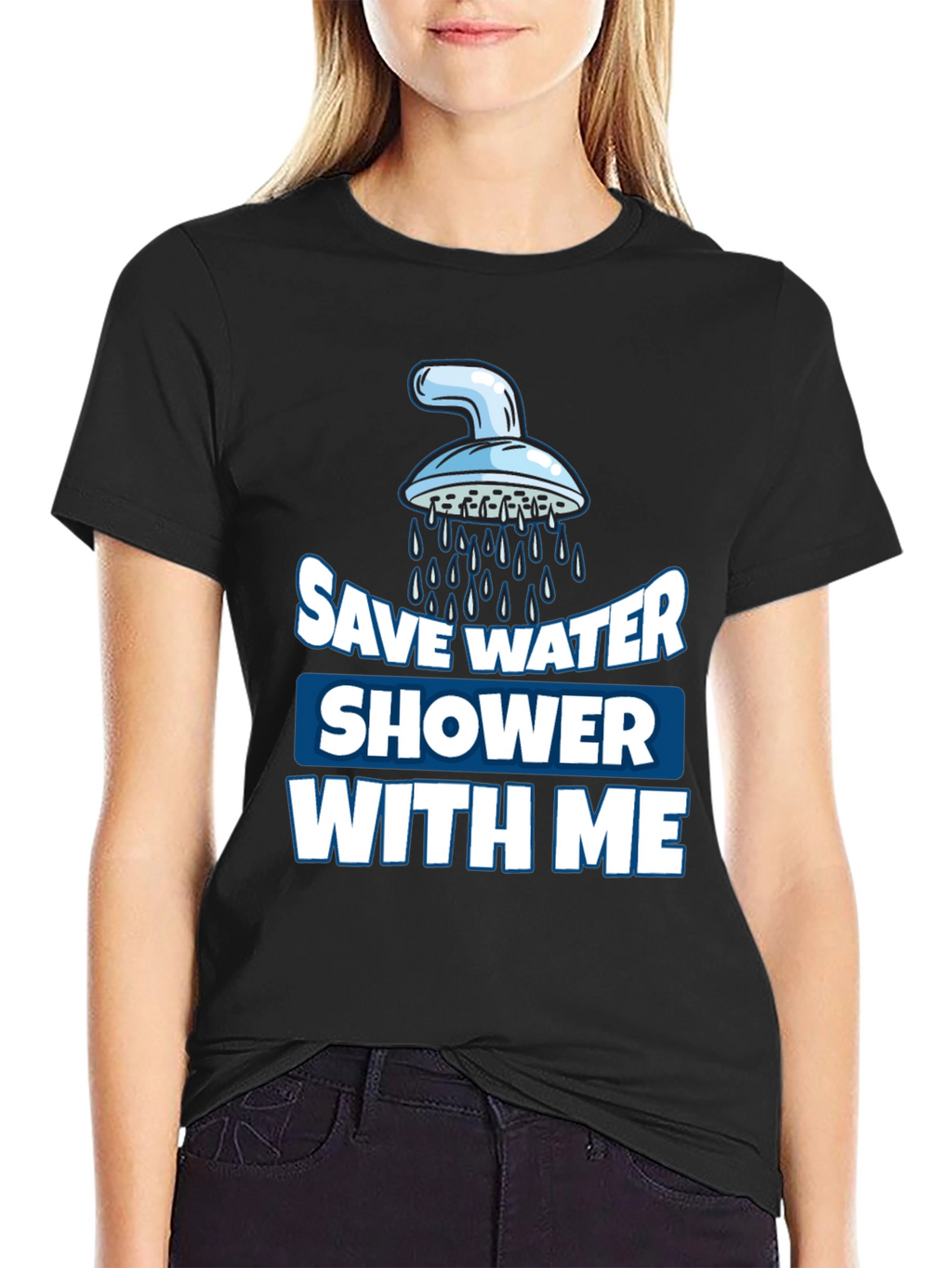 Save Water Shower With Me Graphic T-Shirt