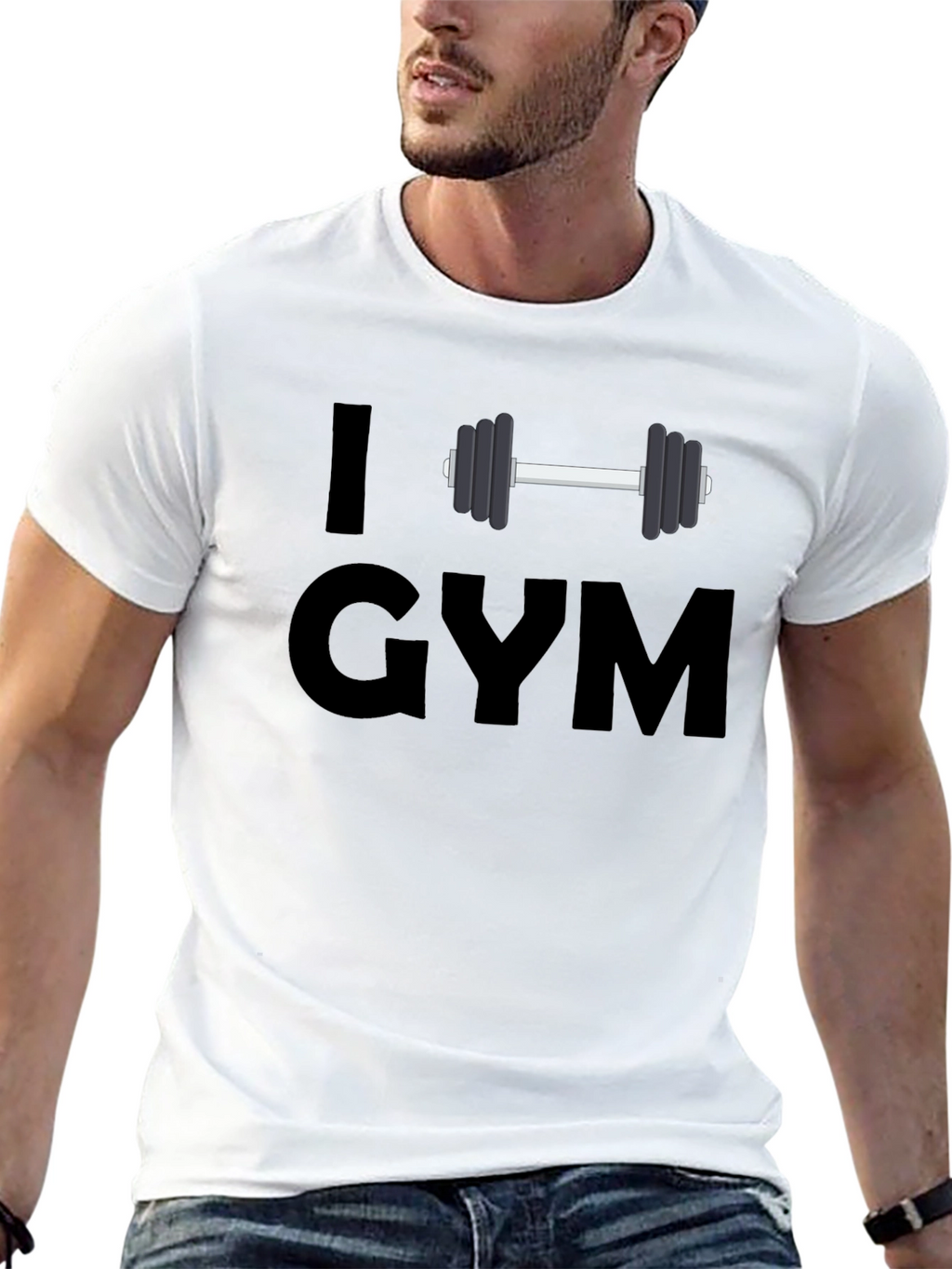 I Love Gym T-Shirt - Workout Fitness Apparel