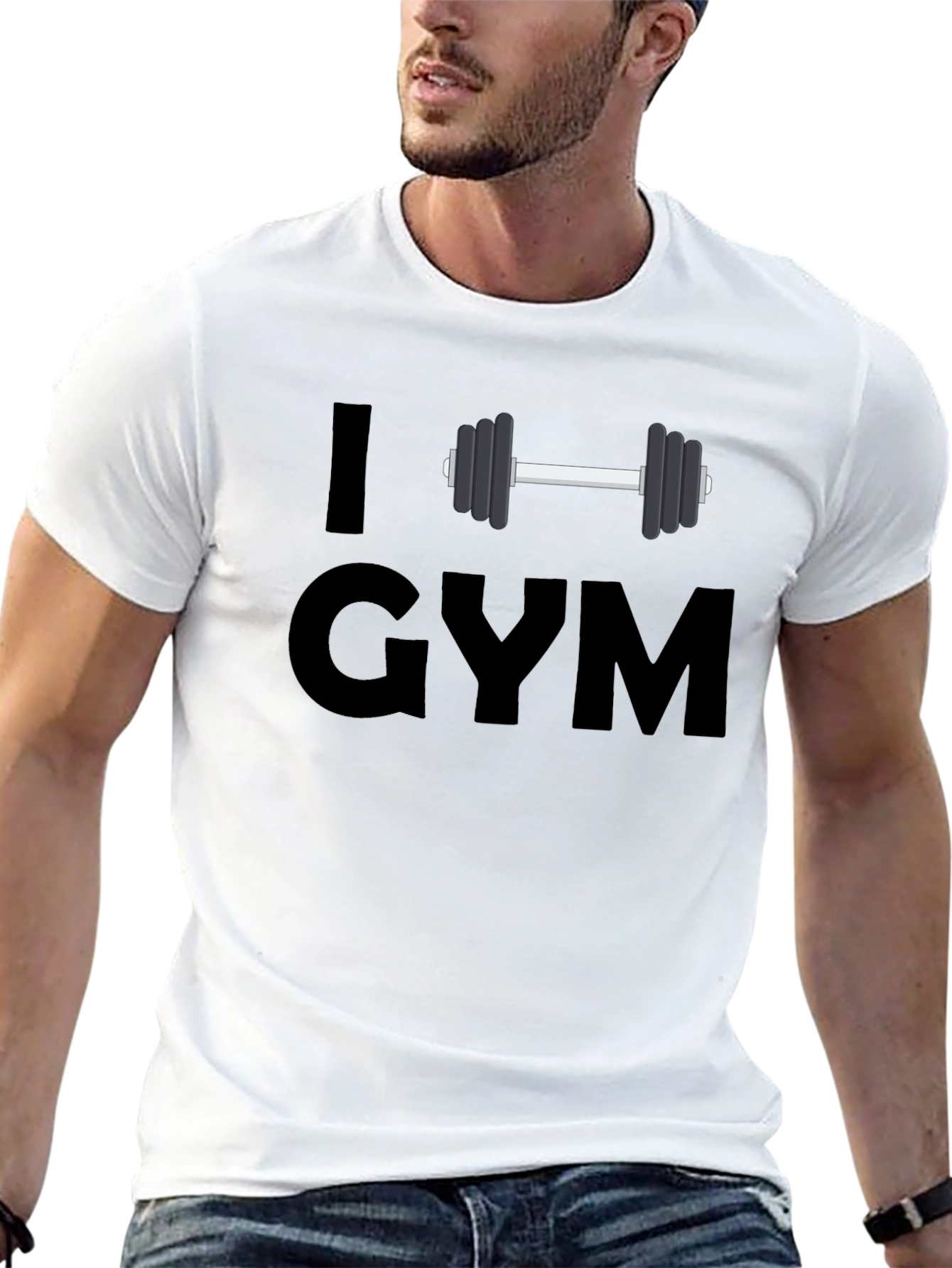 I Love Gym T-Shirt - Workout Fitness Apparel