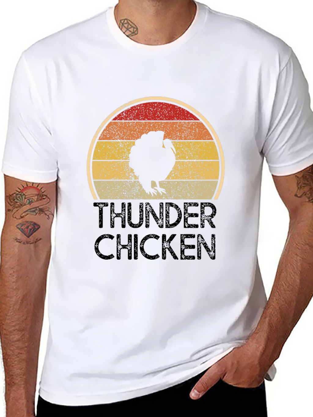 Thunder Chicken T-Shirt - Retro Turkey Design