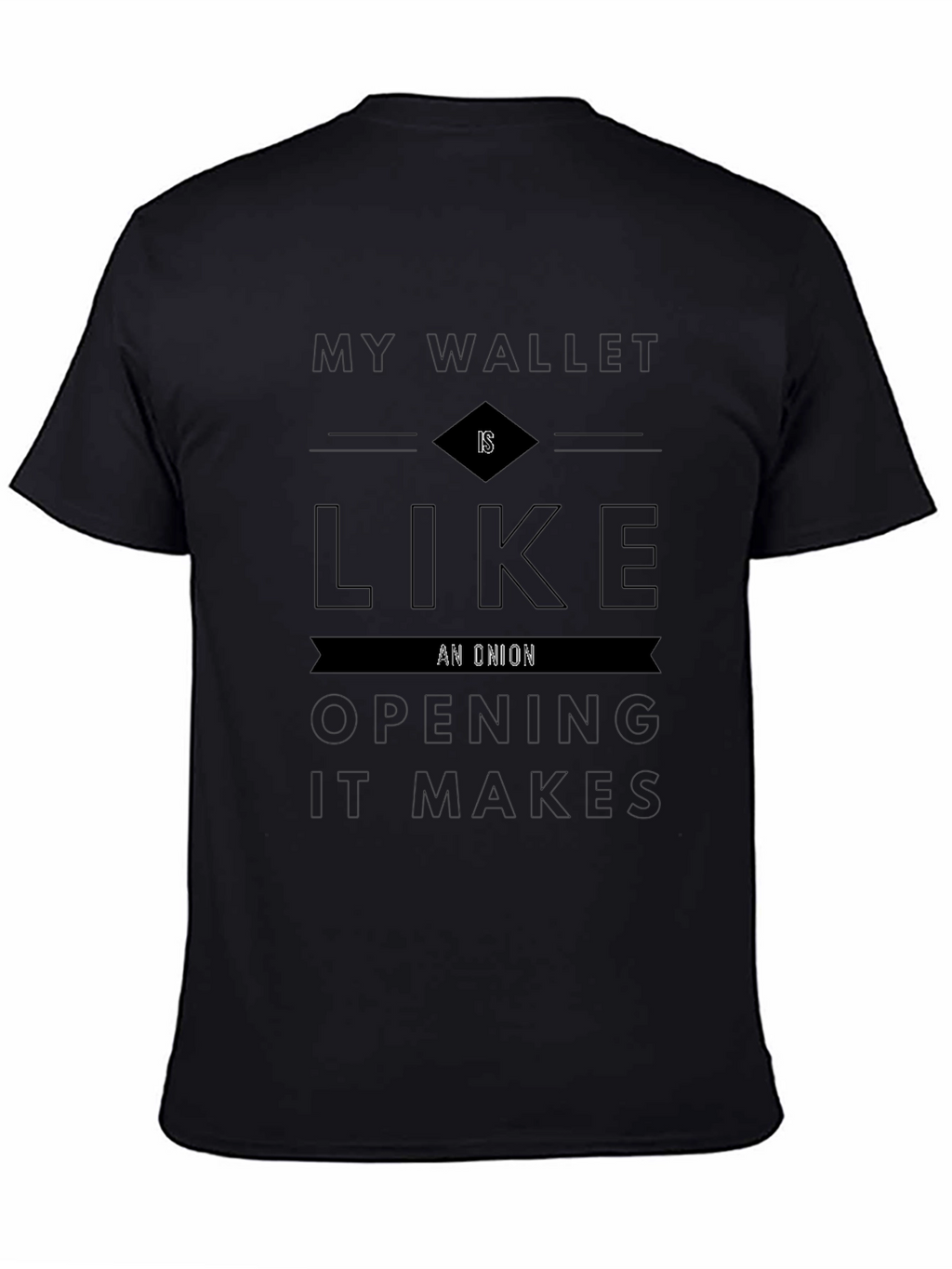Onion Wallet T-Shirt - Funny Saying