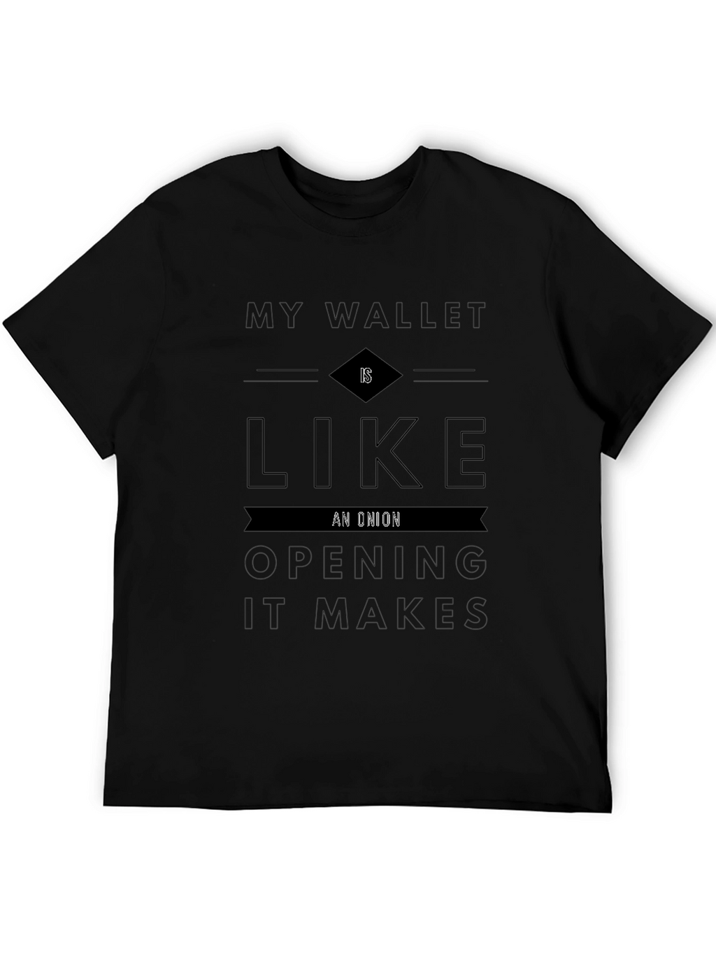 Onion Wallet T-Shirt - Funny Saying