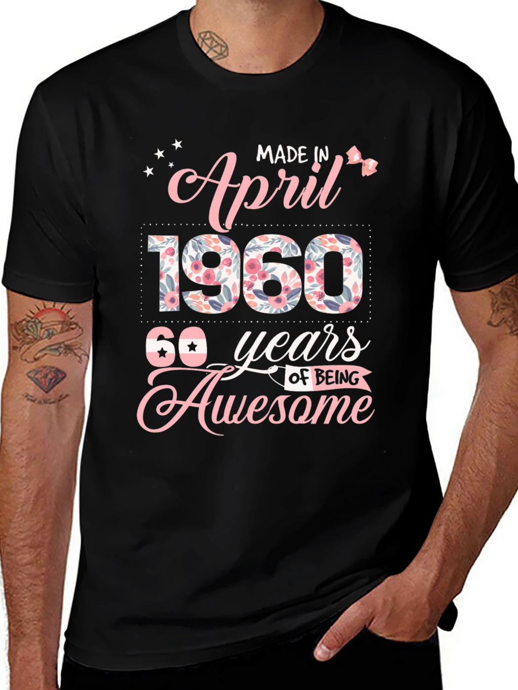 Made in April 1960 60th Birthday T-Shirt