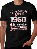 Made in April 1960 60th Birthday T-Shirt
