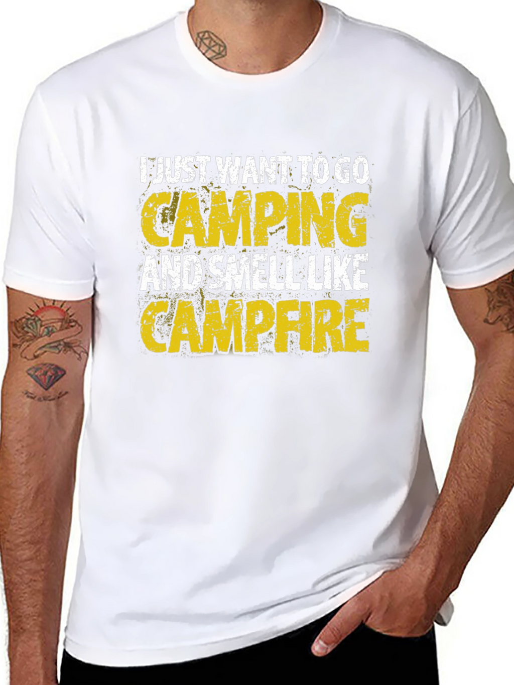 Camping Campfire Smell Graphic T-Shirt