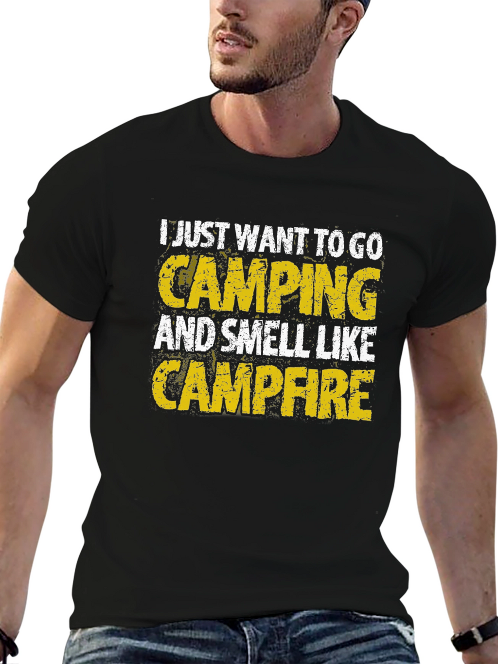 Camping Campfire Smell Graphic T-Shirt