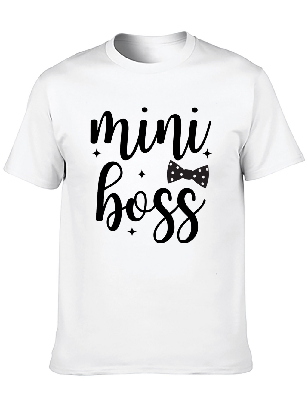 Mini Boss Graphic T-Shirt - Trendy Black Tee